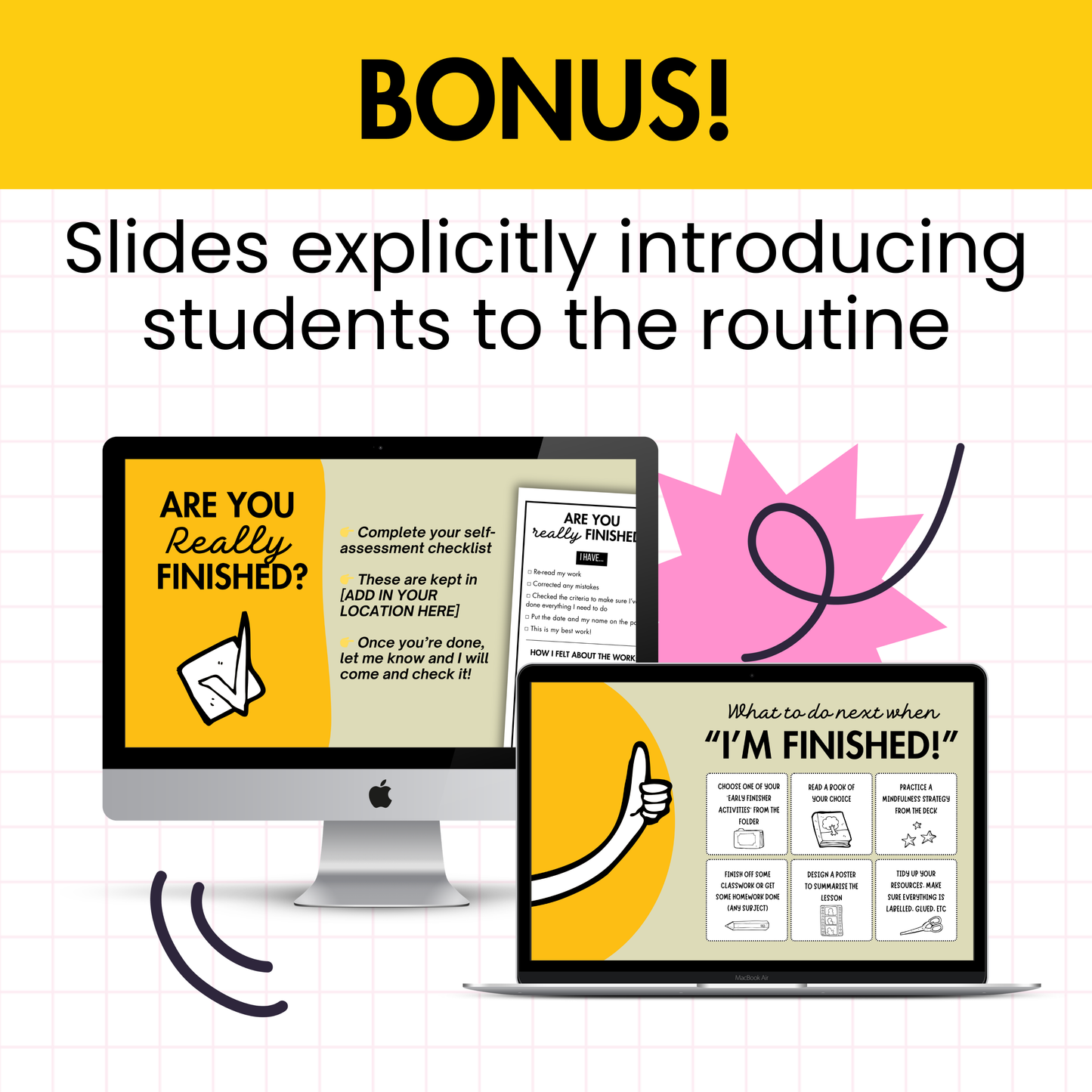Early Finishers Activity Bundle | Choice Board, Packet, Worksheets & Reflection