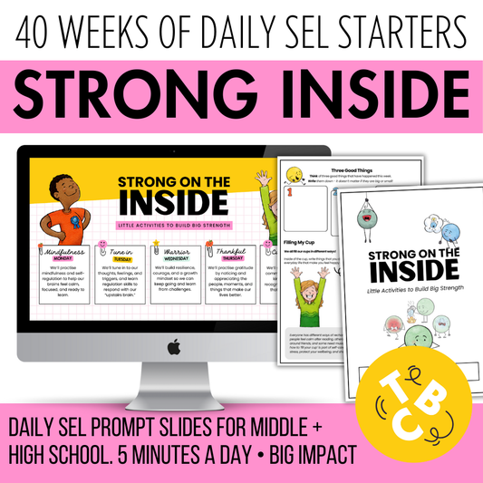 Strong on the Inside | Full Year SEL Bundle | Daily Slides + Journal Activities