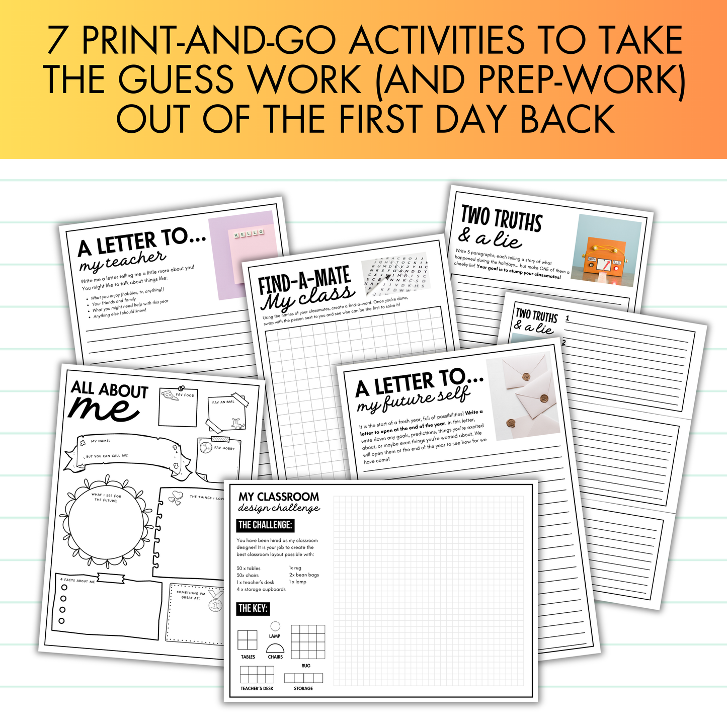 Back to School First Week Mega Bundle! Activities, Icebreakers, and Setting Expectations.