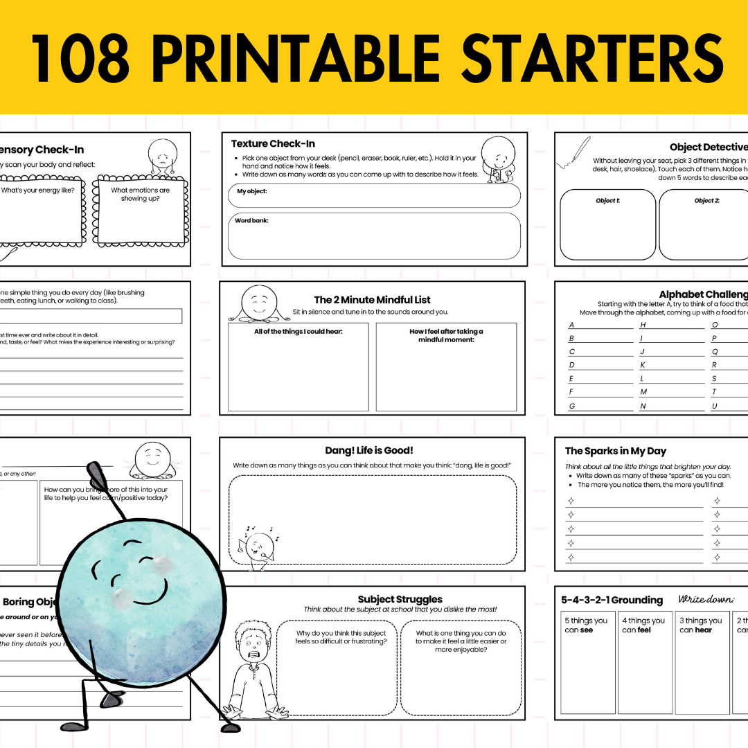 SEL Bell-Ringer Bundle | 100+ Daily Prompts & Activities | Middle & High School