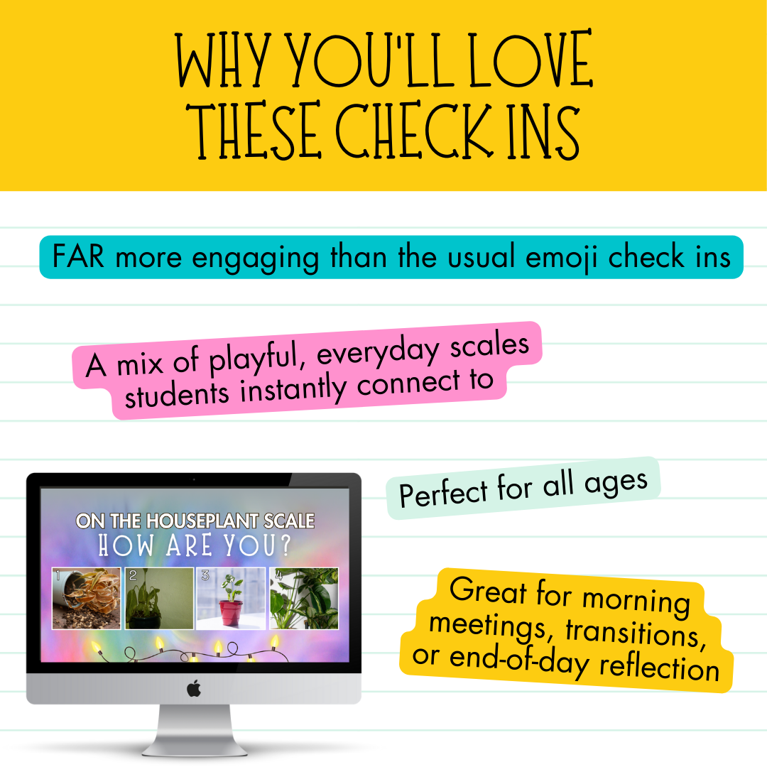 FUN SEL VISUAL CHECK-INS • 27 Engaging & Funny Emotional Wellbeing Prompts