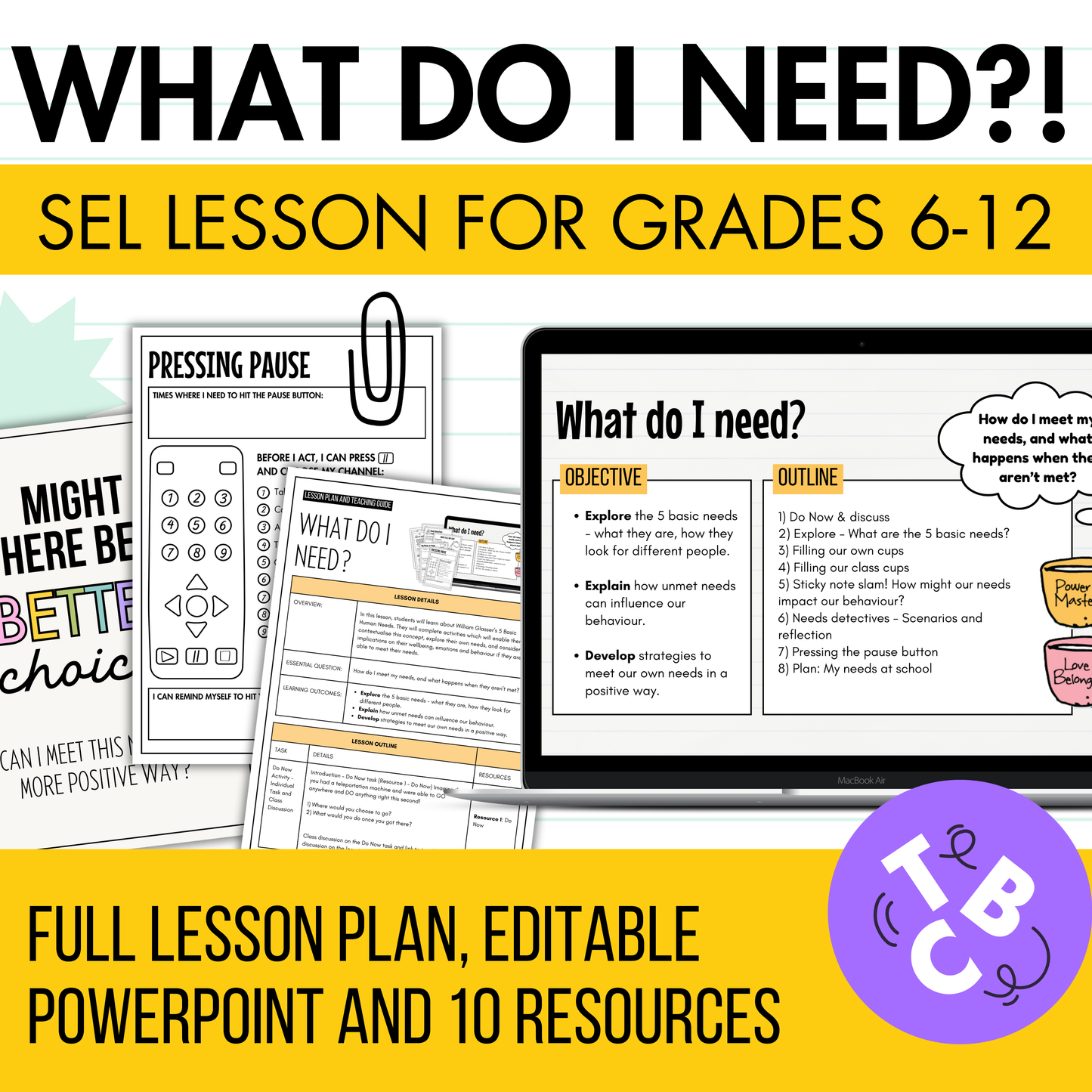SEL Lesson ‘What I Need': Supports Regulation, Impulse Control & Behavior