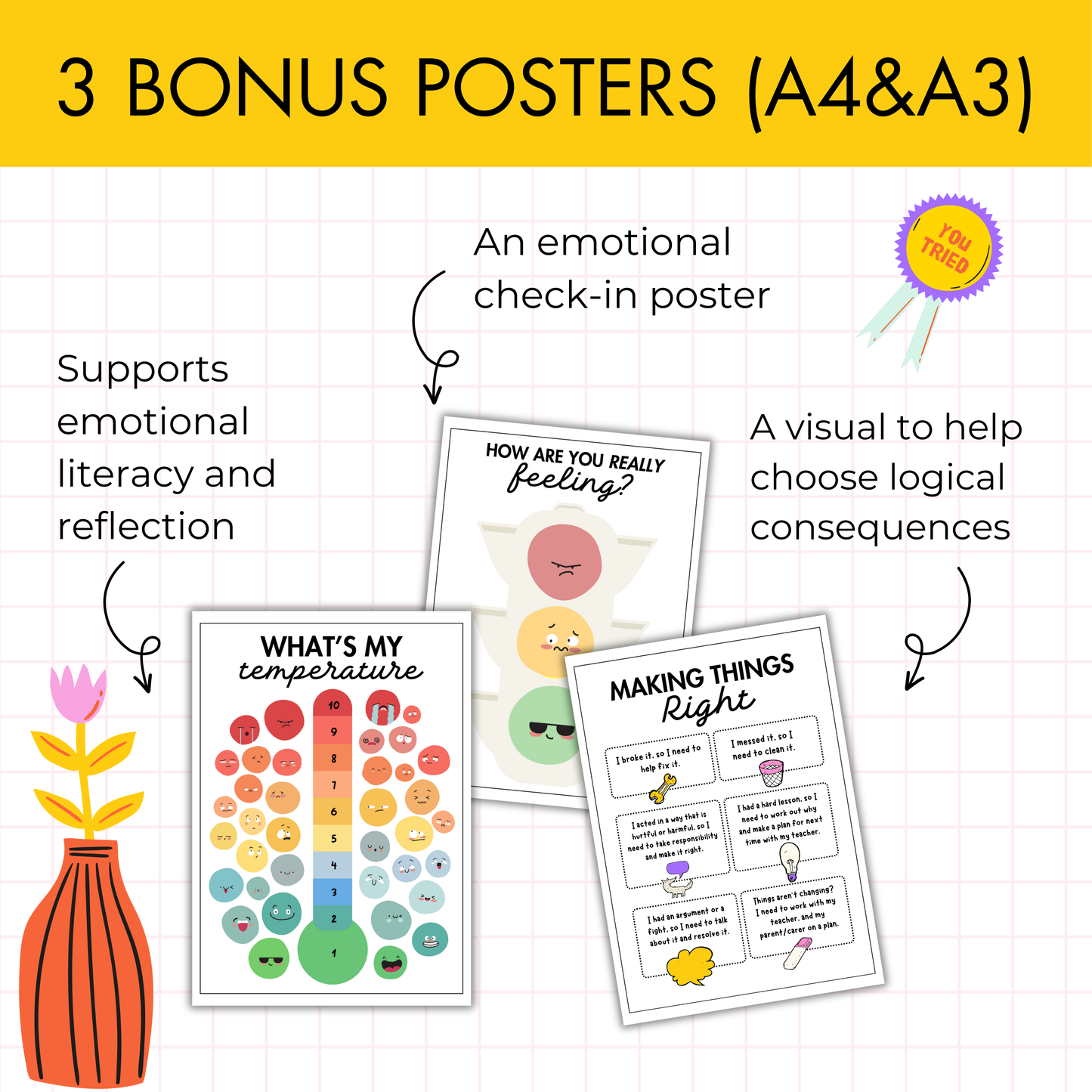 7 Behaviour Reflection Sheets | Restorative Classroom Management | Middle & High