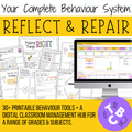Reflect & Repair: 30+ printable behaviour tools + Digital Classroom Management Hub