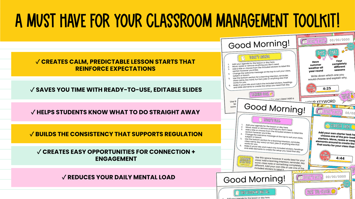 Summer Agenda Slides | w/ 50+ Seasonal Bell Ringers, Do Nows, Starter Activities