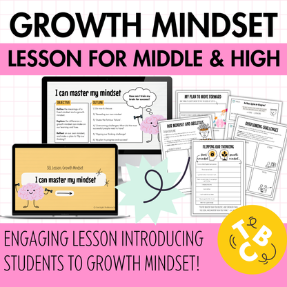 Growth Mindset BUNDLE | Lesson, Bulletin Boards, Activities, Posters!