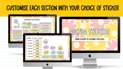 Spring Agenda Slides | w/ 50+ Seasonal Bell Ringers, Do Nows, Starter Activities