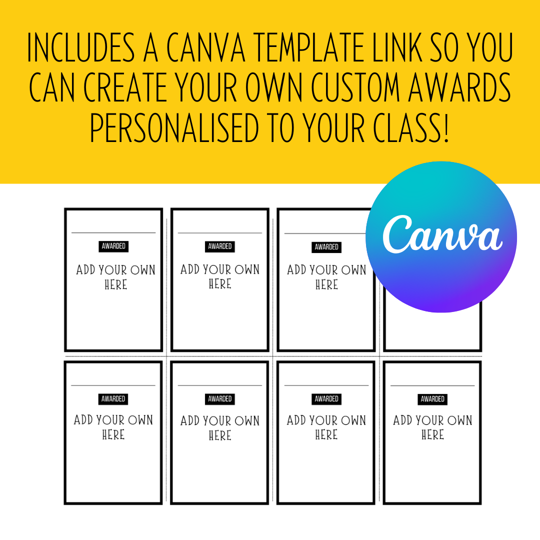 48 Fun End of Year Student Superlative Awards! | Printable Class Certificates