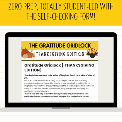 Gratitude Gridlock: A Thanksgiving Escape Room Adventure [Middle School]