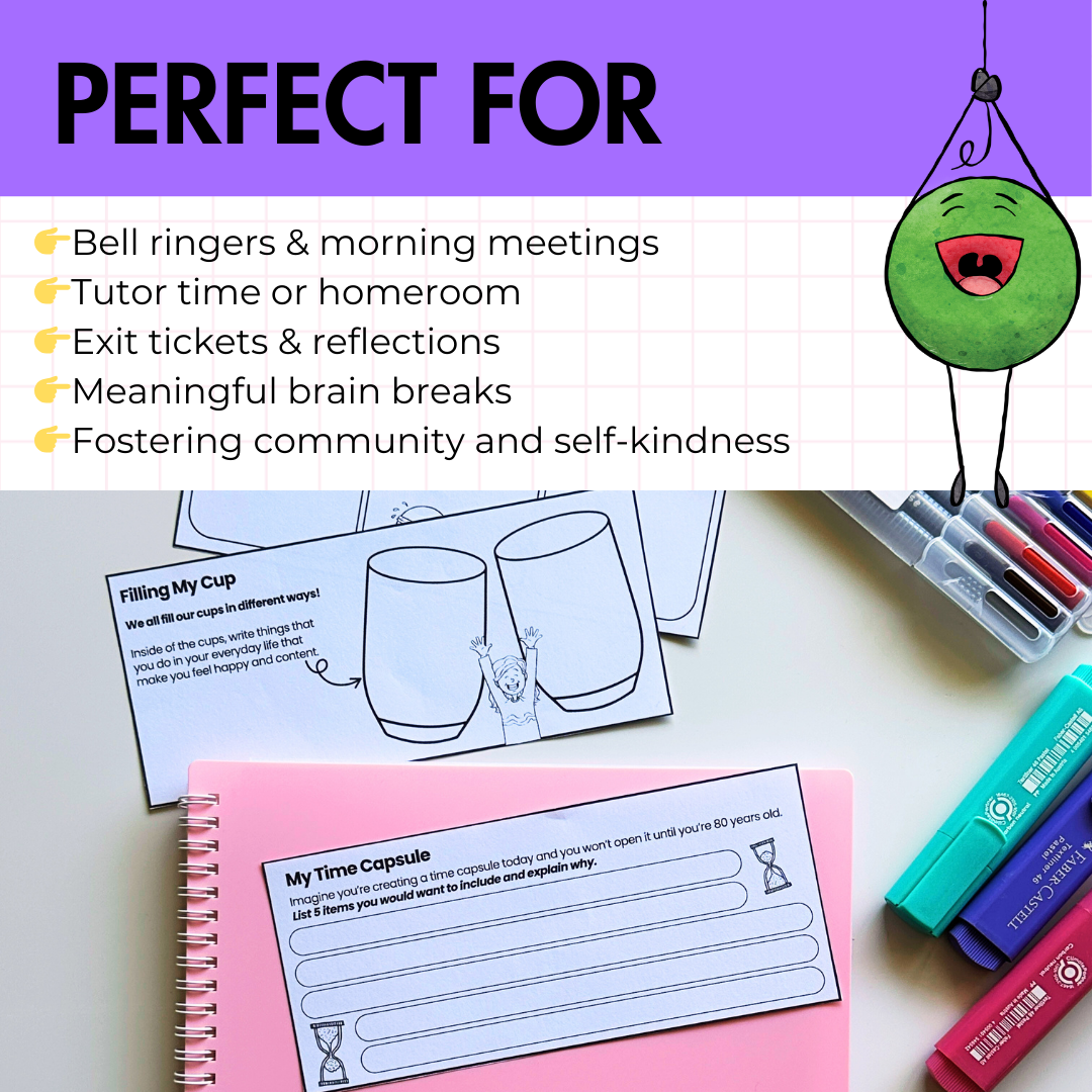 Cup Filler SEL Starters | 22 Kindness, Community & Connection Bell Ringers