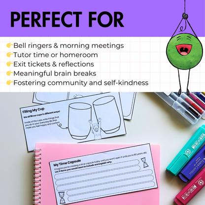 Cup Filler SEL Starters | 22 Kindness, Community & Connection Bell Ringers