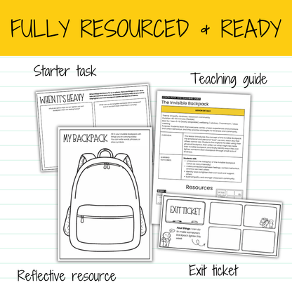 The Invisible Backpack | SEL Lesson on Empathy, Behaviour, Kindness & Community