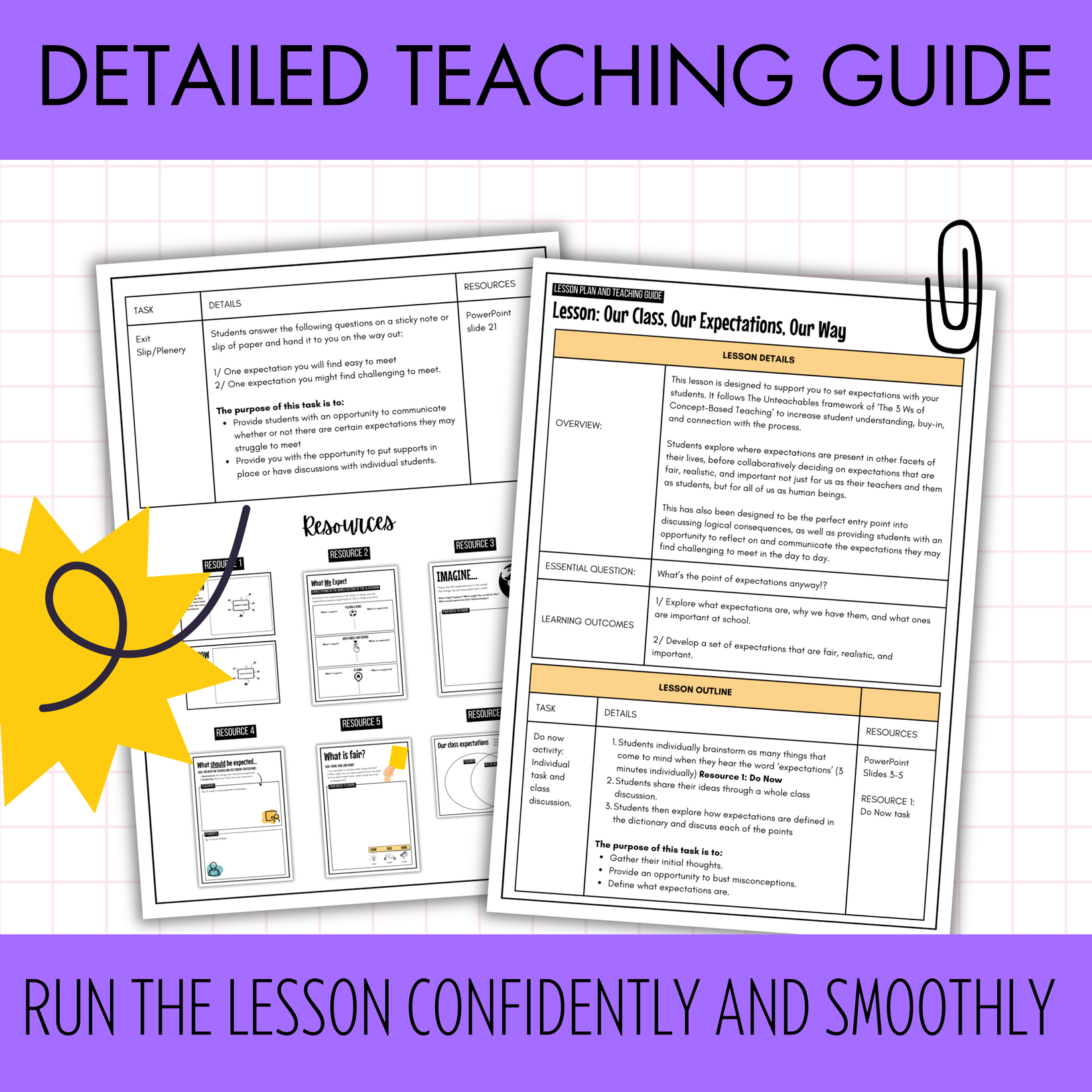 Our Class Expectations Lesson: Back to School Classroom Behavior Manag ...