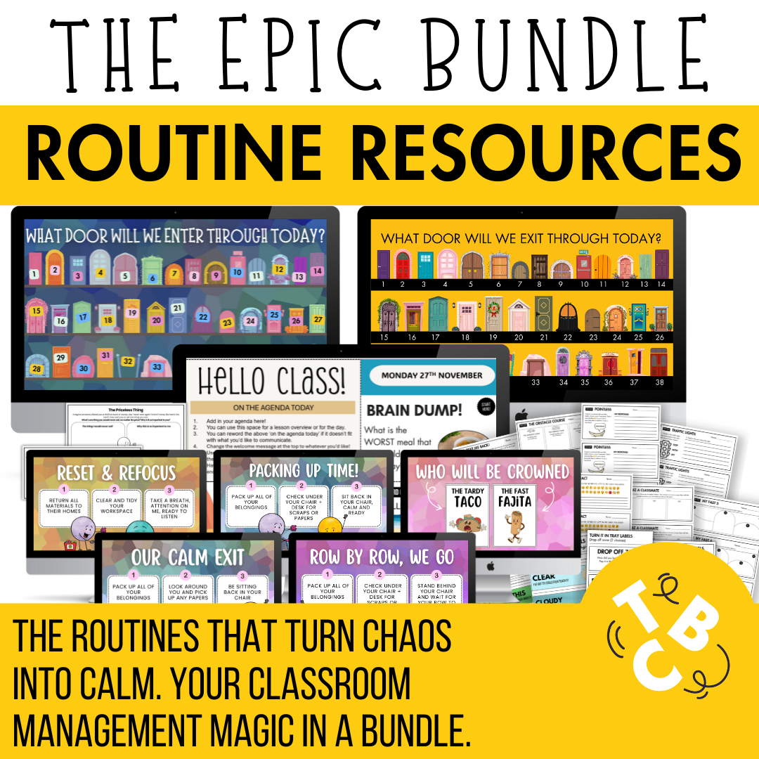 The Epic Routines Bundle | Must-Have Classroom Management Tools for ALL Teachers