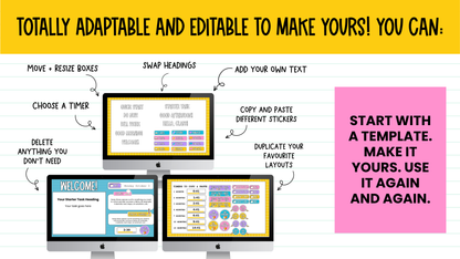 6 Editable Starter Slide Templates | Bell Ringer | Do Now | ANY GRADE & SUBJECT