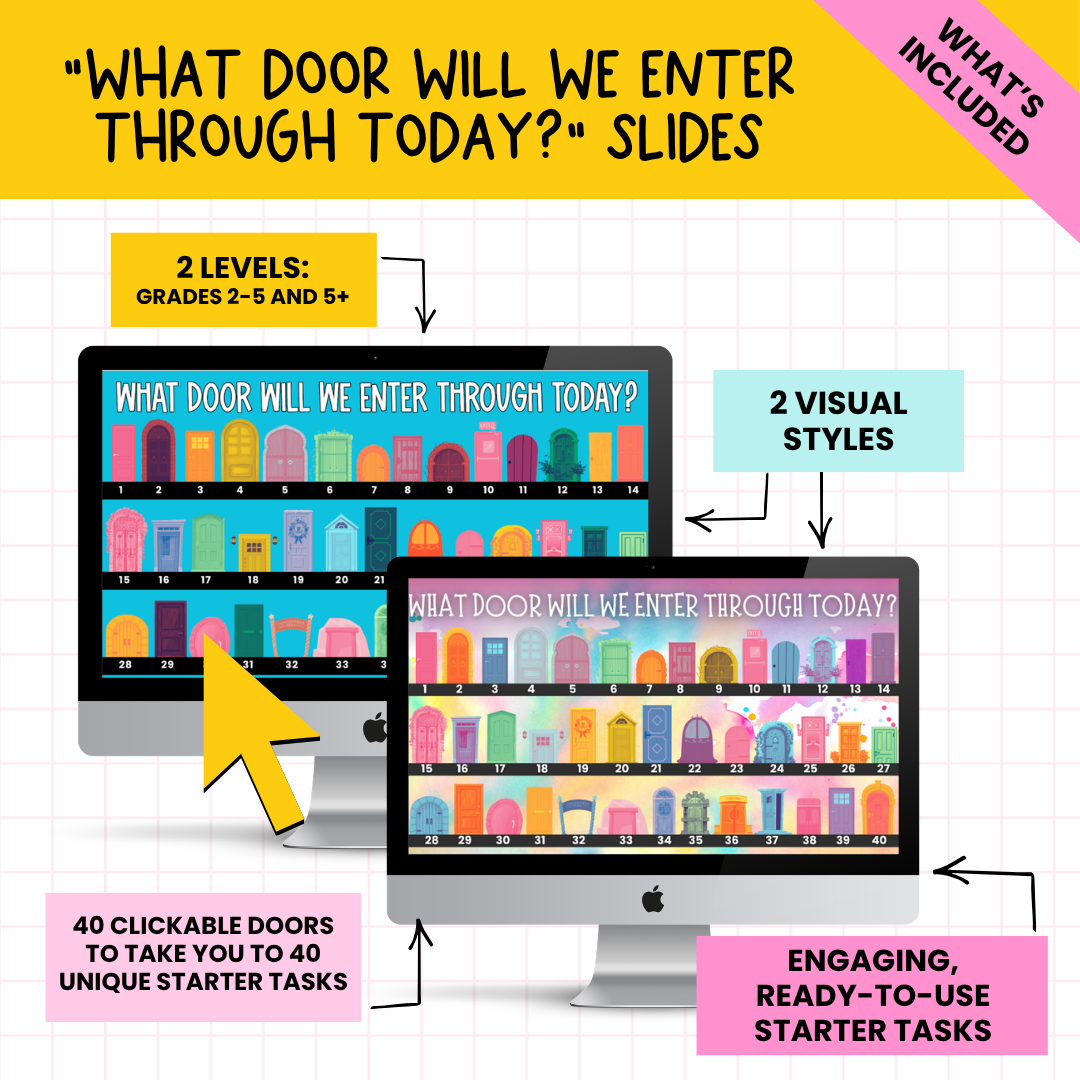 THE FIRST 5 BUNDLE! | Bell Ringers, Do Nows, Agenda Slides & Entry Routines