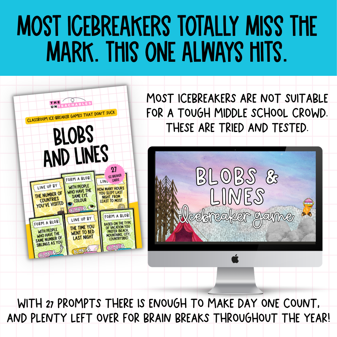 Blobs and Lines Card Game: Back to School Icebreaker Activity and Brain Breaks