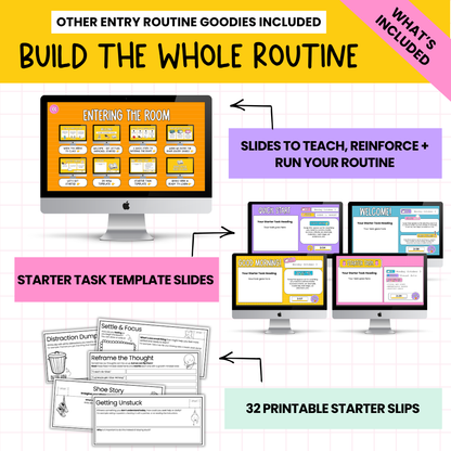 THE FIRST 5 BUNDLE! | Bell Ringers, Do Nows, Agenda Slides & Entry Routines