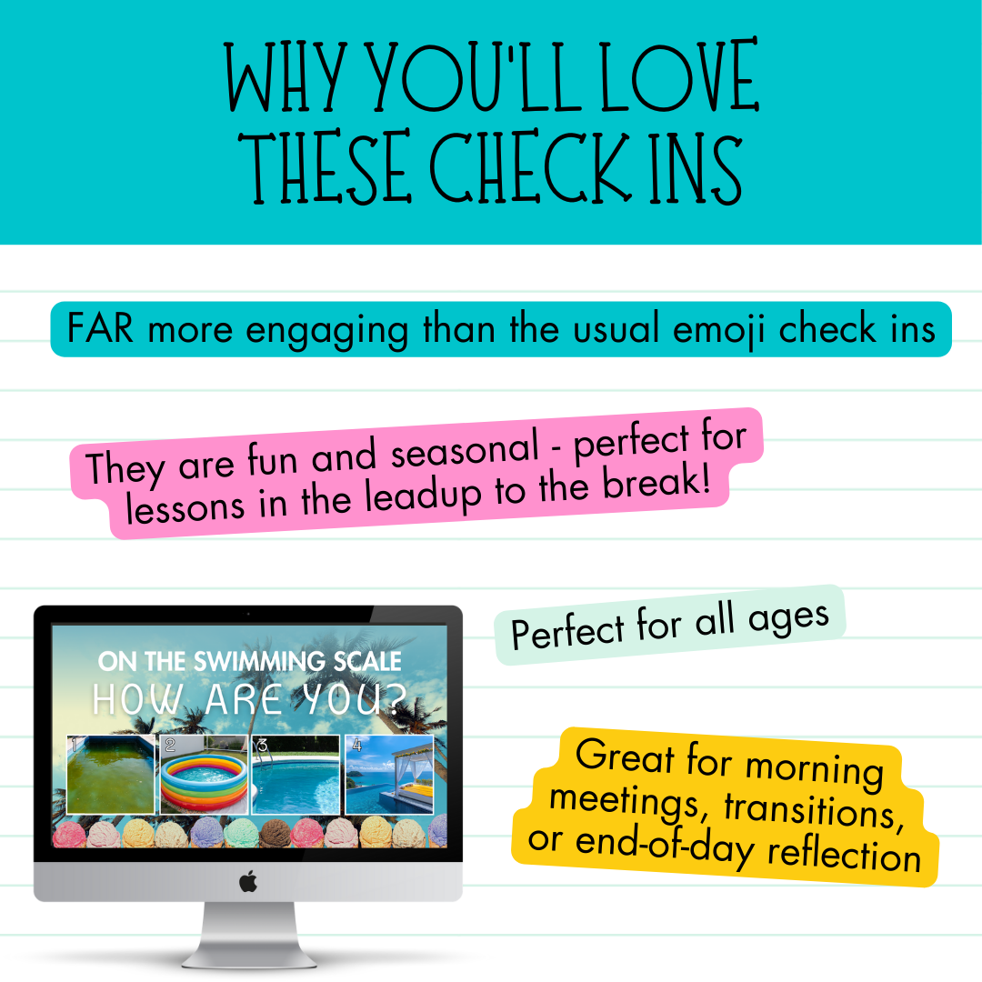 SUMMER SEL VISUAL CHECK-INS • 12 Engaging & Funny Emotional Wellbeing Prompts