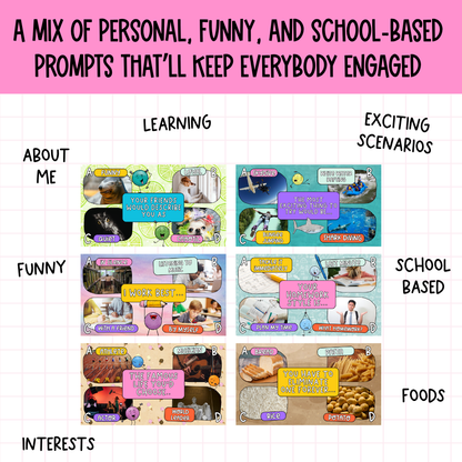 Four Corners Icebreaker & Brain Break Game | Back to School Grade 5+ | 50 SLIDES