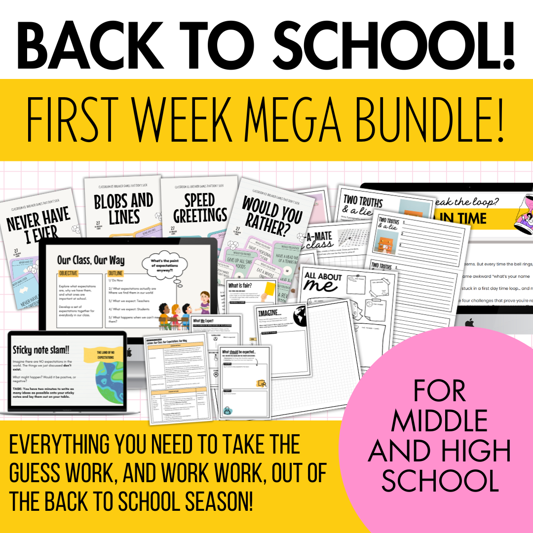 Back to School MEGA BUNDLE | Escape Room, Icebreakers & Expectation Setting 6-12