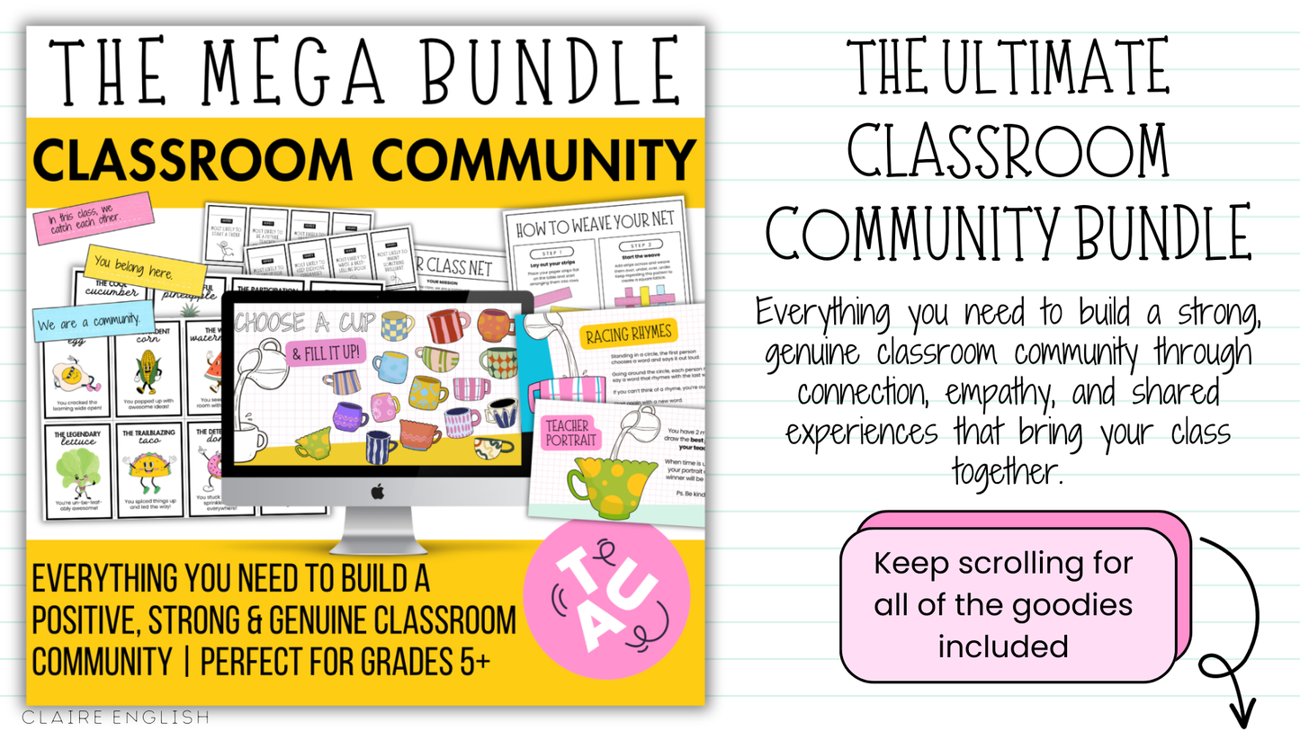 The Ultimate Classroom Community Bundle | SEL, Games, Engagement Activities, Team Building + MORE! | Upper Primary, Middle & High