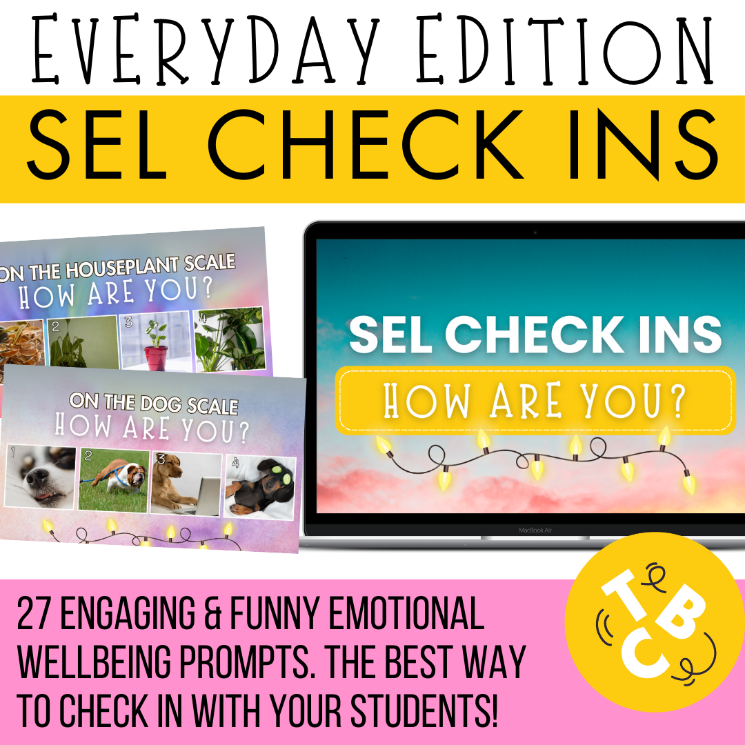 FUN SEL VISUAL CHECK-INS • 27 Engaging & Funny Emotional Wellbeing Prompts