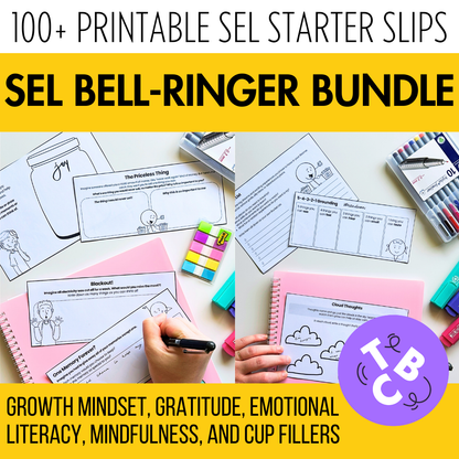 SEL Bell-Ringer Bundle | 100+ Daily Prompts & Activities | Middle & High School