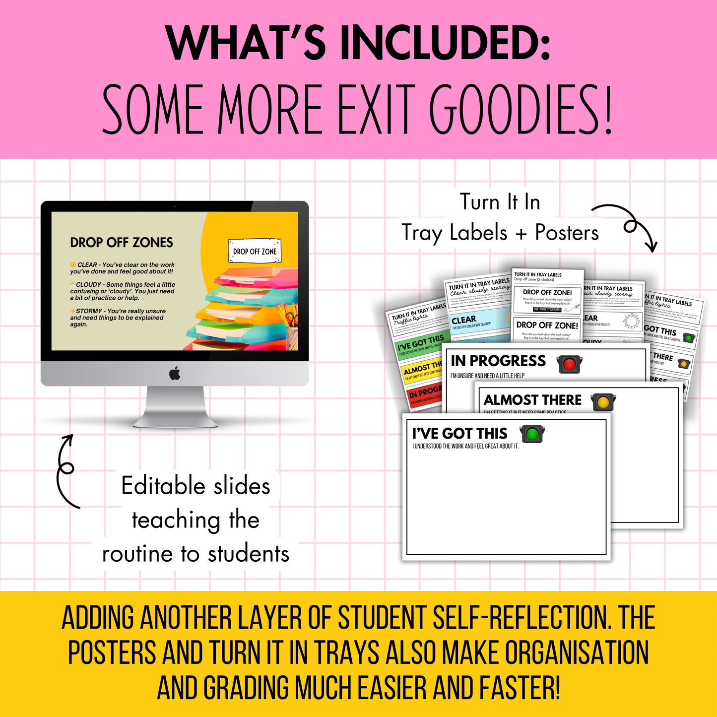 Exit Task Bundle | Exit Tasks, Slides, Printables, and /more!