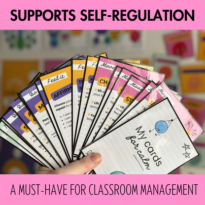 Emotional Self-Regulation Task Cards: 23 Printable Calm Corner Strategies