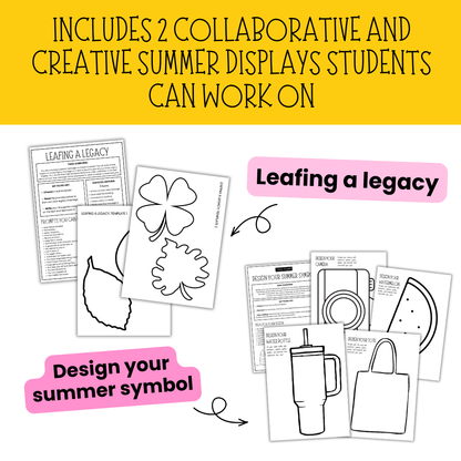 End of Year Printables Bundle | Zero Prep Summer Activities for Middle & High