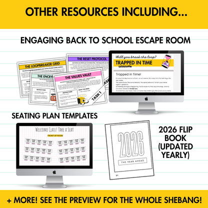 Back to School MEGA BUNDLE | Escape Room, Icebreakers & Expectation Setting 6-12