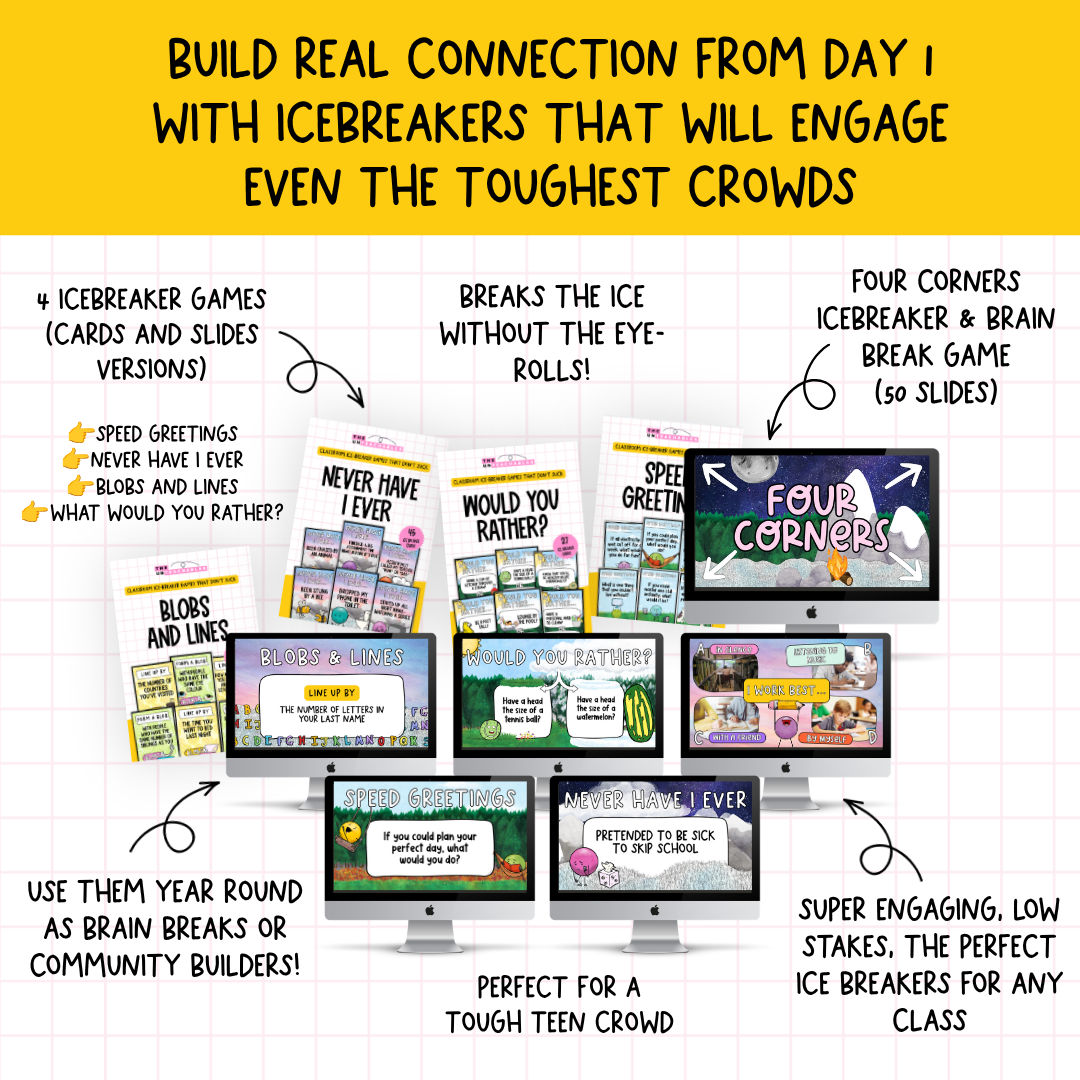 The COMPLETE Back to School Bundle! Icebreakers, Expectations, Escape Room +MORE | Upper Primary, Middle and High School