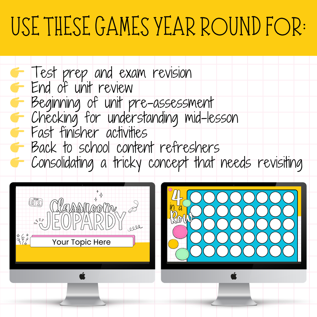 Whole-Class Review Games Bundle | 8 Engaging Recall Games for ANY Subject!