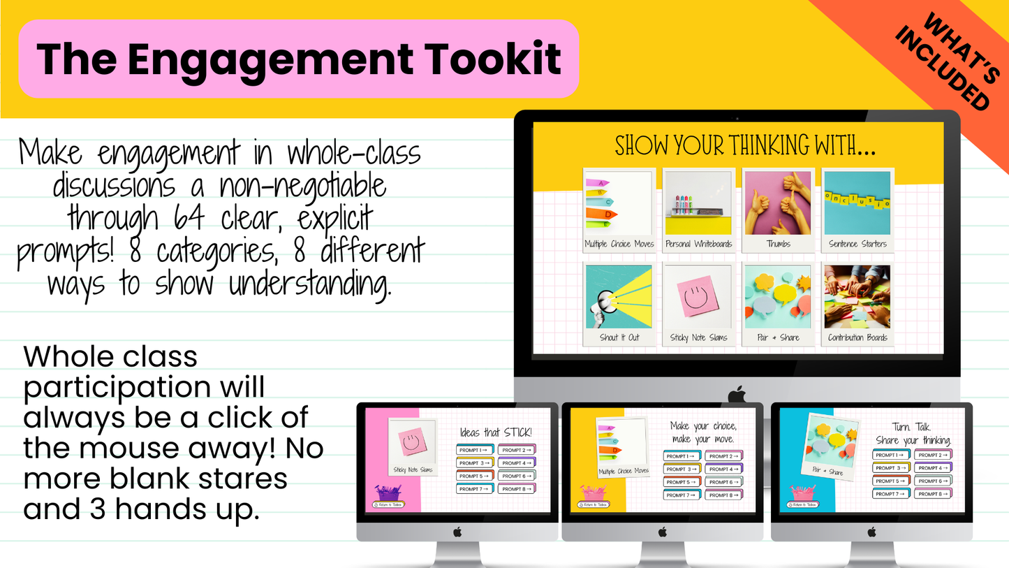 Whole-Class Engagement Bundle | 8 Review Games, Participation Strategies + MORE