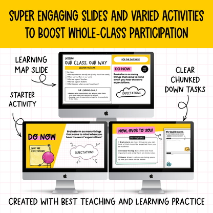 Full Expectations Lesson: Back to School Classroom Behaviour Management & Culture Setting. Establish Norms Middle & High