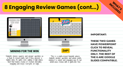 Whole-Class Engagement Bundle | 8 Review Games, Participation Strategies + MORE