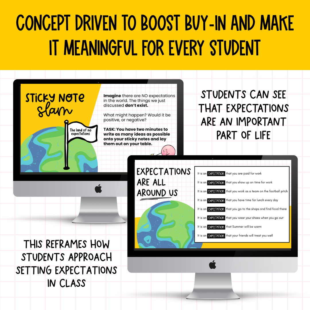 Full Expectations Lesson: Back to School Classroom Behaviour Management & Culture Setting. Establish Norms Middle & High