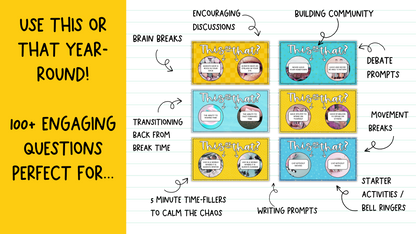 This or That?! 112 Would You Rather Questions | Brain Breaks & Bell Ringers