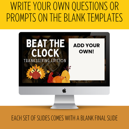 65 Thanksgiving Brain Break Slides | Activities & Bell Ringers for Middle & High