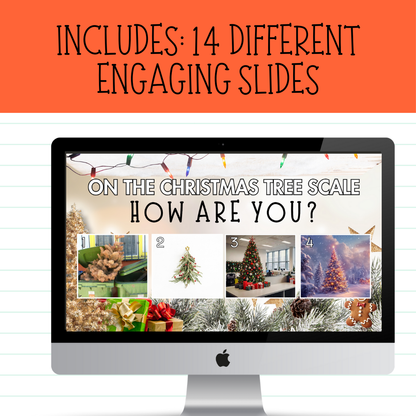 CHRISTMAS SEL VISUAL CHECK-INS • 14 Engaging & Funny Emotional Wellbeing Prompts