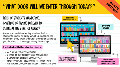 THE FIRST 5 BUNDLE! | Bell Ringers, Do Nows, Agenda Slides & Entry Routines