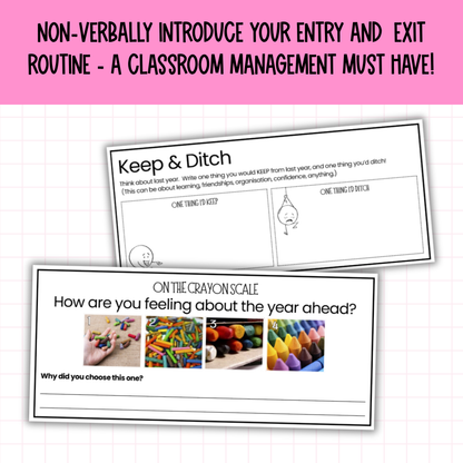 10 Engaging Starter & Exit Tasks for Week 1: A Must-Have Back to School Routine!