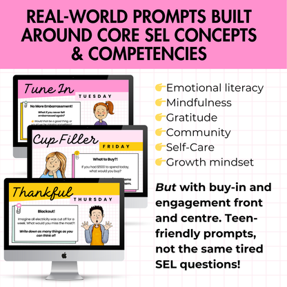 Strong on the Inside | Full Year Daily SEL Slides | Activities | Bell Ringers