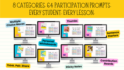 The Whole-Class Engagement Toolbox | 64 Student Participation Strategies | Suitable for all subjects | Upper Primary, Middle, High School [Grades 5 and up]