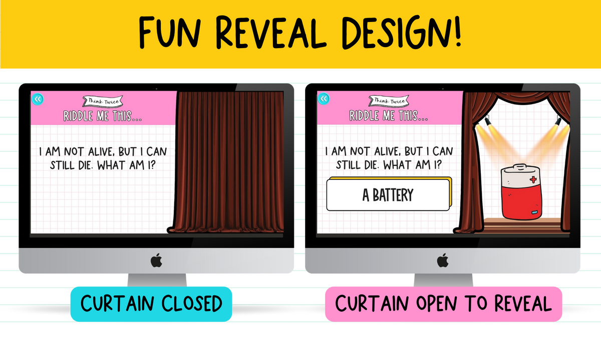 Riddle Me This! 150+ Brain Teasers | Brain Breaks, Bell Ringers | 3 Difficulty Levels!
