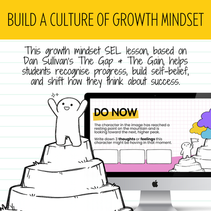The Gap & The Gain | Growth Mindset SEL Lesson | Motivation & Classroom Culture