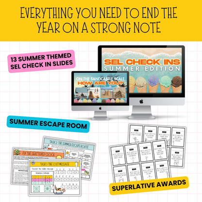 The ULTIMATE End of Year Summer Bundle for Middle & High School (Grades 5+)