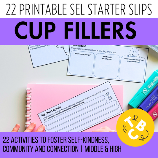 Cup Filler SEL Starters | 22 Kindness, Community & Connection Bell Ringers