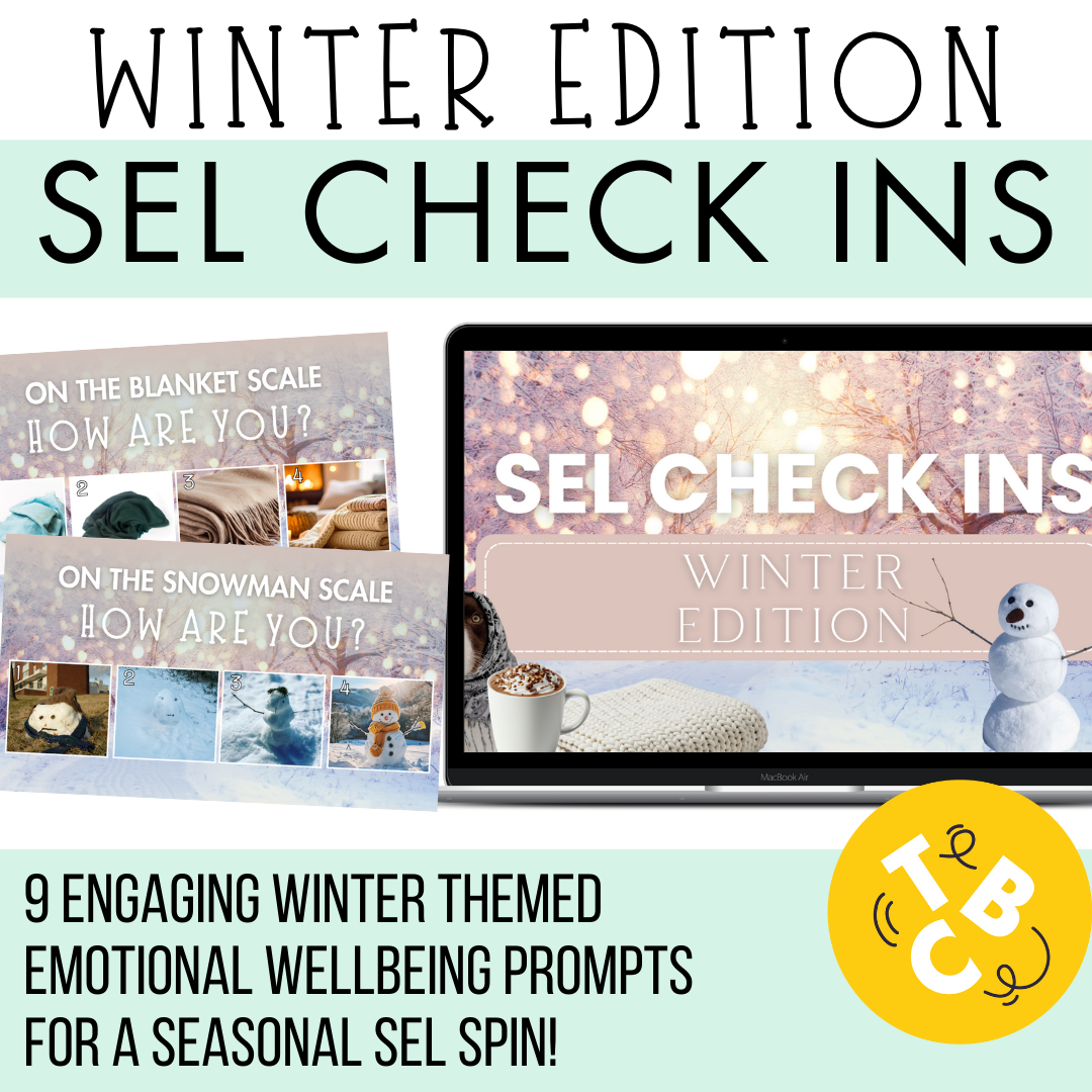 WINTER SEL VISUAL CHECK-INS • 9 Engaging & Funny Emotional Wellbeing Prompts